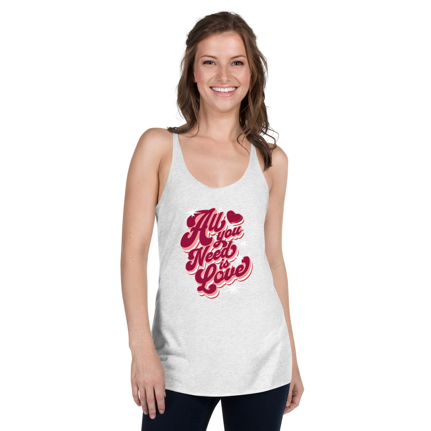 All You Need Is Love Women's Racerback Tank