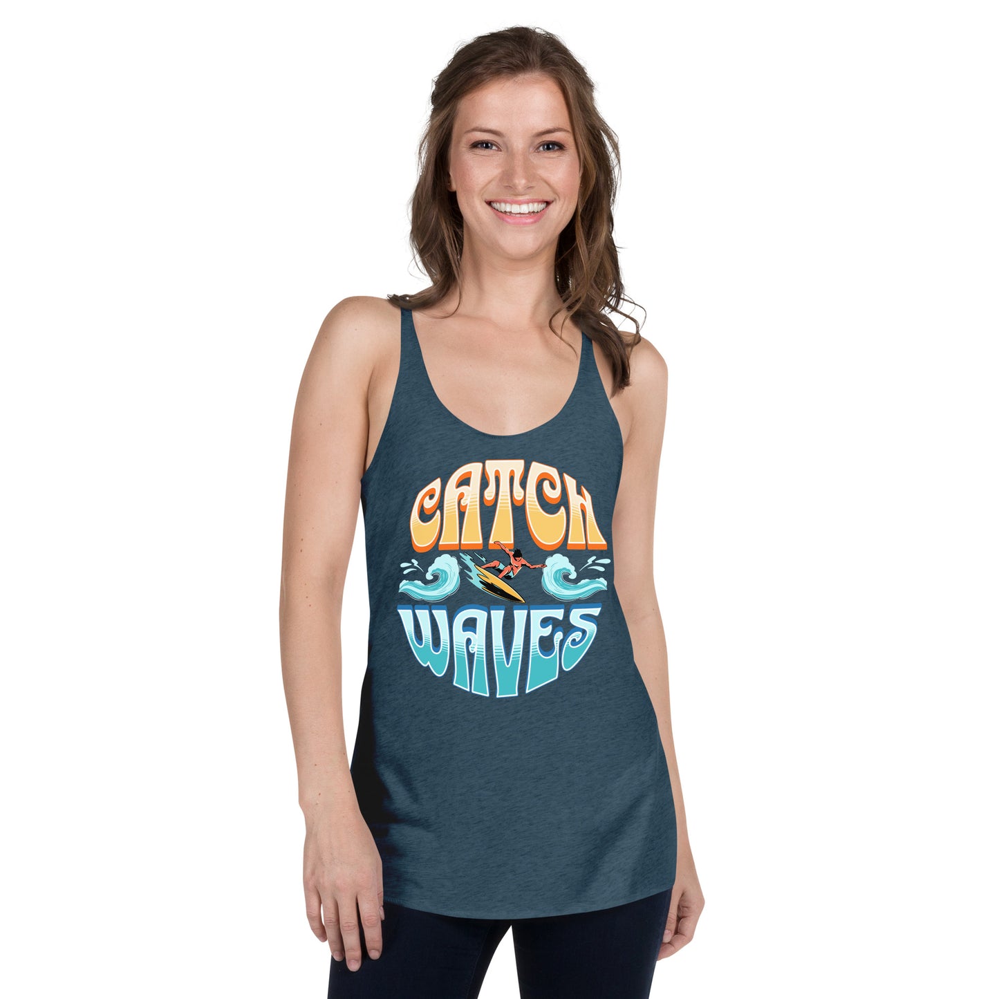 Catch Waves Women's Racerback Tank