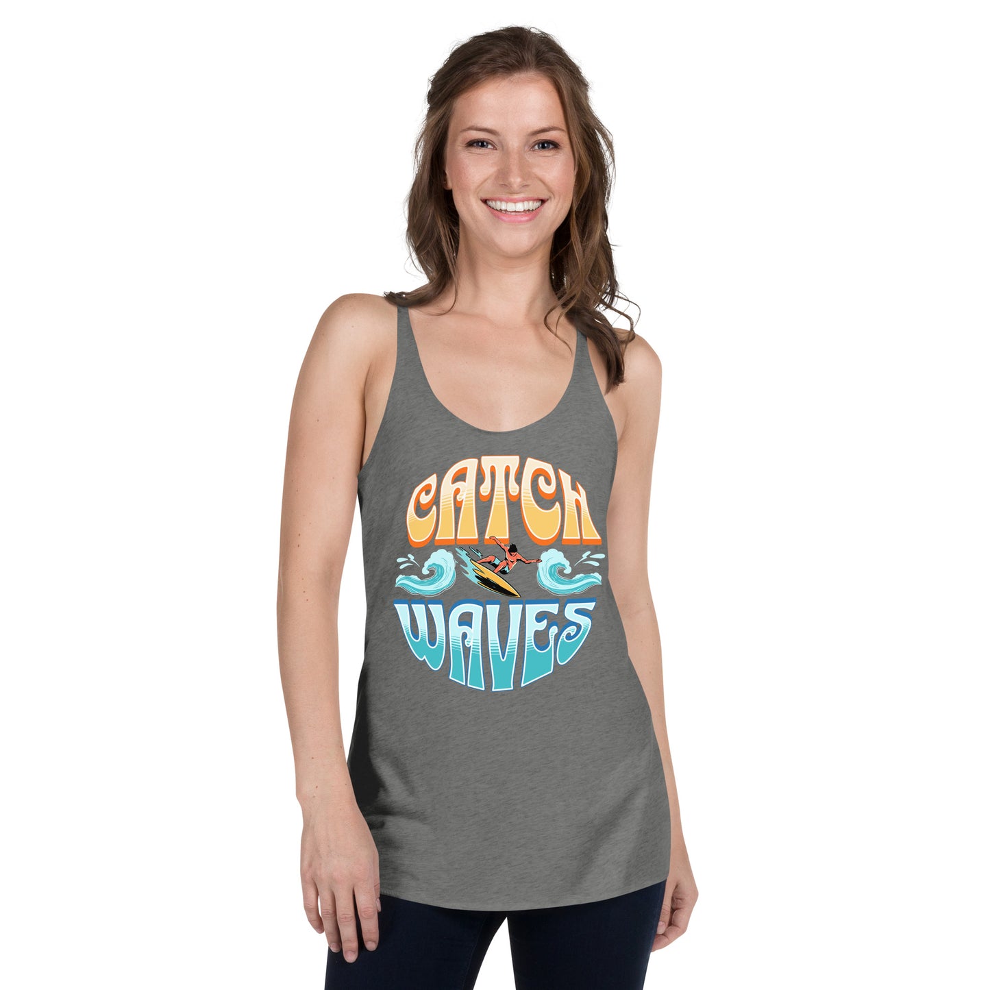 Catch Waves Women's Racerback Tank