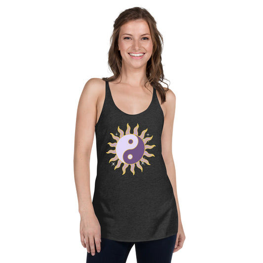 Yin Yang Sun Women's Racerback Tank